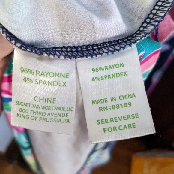 Lilly Pulitzer Parigi Maxi Dress Women Small Blue Pink Floral Paisley 3/4 Sleeve - Picture 8 of 8